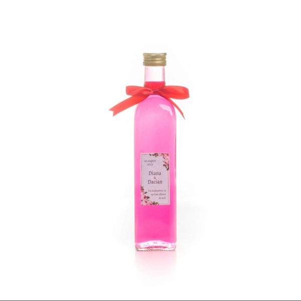 Sticle marturii MARASKA, nunta si botez, cu filet, 500 ml