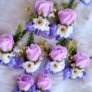 Cocarde Nunta, Miri si Nasi, mov alb