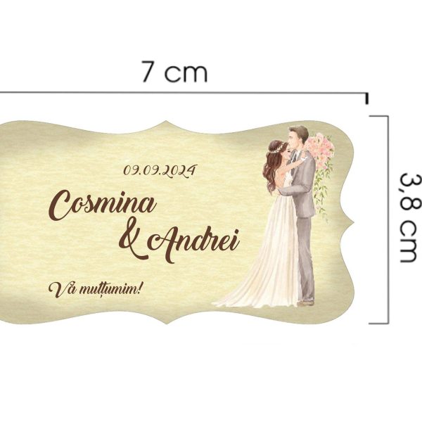 Eticheta autocolanta acolada
