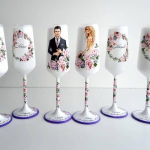 WhatsApp Image 2024-07-10 at 14.01.36 (1) Set 6 pahare, Miri si Nasi, Flori