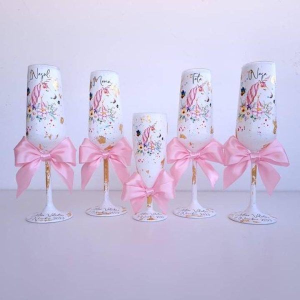 WhatsApp Image 2024-07-29 at 09.57.34 Set 5 Pahare personalizate pentru botez, Unicorn