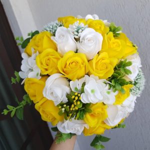 Buchet de Mireasă și Nașă, Gold&White!