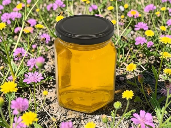 Borcan Hexagonal 290ml,TO63!