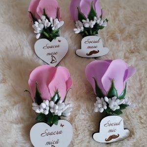 396963775_775579300993397_3476548693465269751_n Cocarde Nunta, cu Ecuson de LEMN