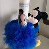 Lumanare BOTEZ,MICKEY MOUSE, Personalizata, 40cm Cu Funda Albastra