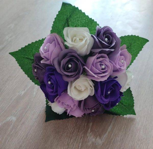 Buchet de Nașă,Diverse Culori cu Perle,Artificial