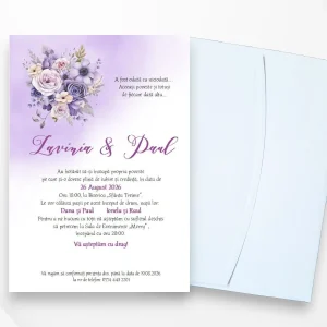 Invitatii Nunta Motive Florale: N23_x_M423