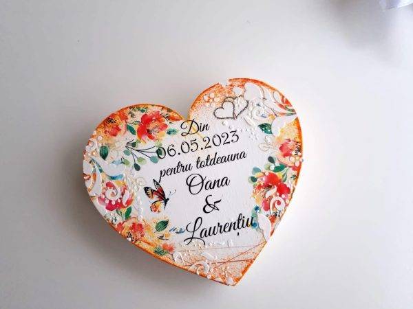 Cutii de verighete, lemn, personalizata!