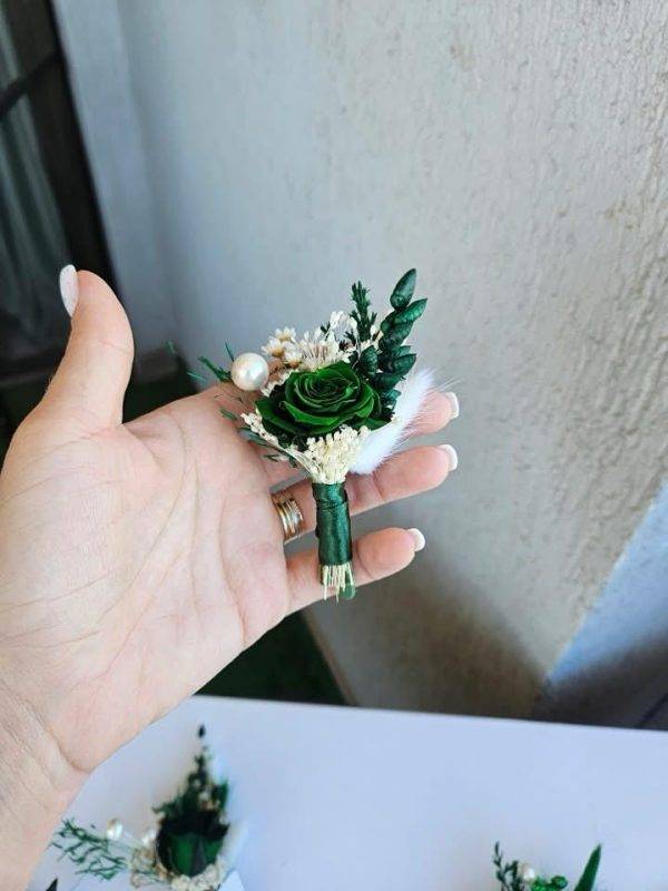 Cocarde Nasi cu Trandafiri Criogenati si Plante Uscate!