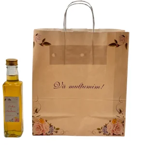 Set Marturii 106: punga, sticla 200ml, capac, eticheta personalizata!