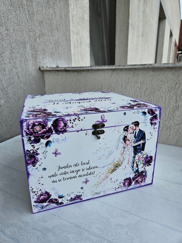 Cufar bani, nunta, personalizate lemn natural!