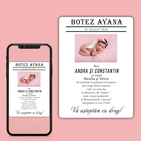 Invitatii digitale tip ziar 4!