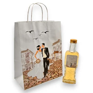 Set Marturii 212: punga+ sticla (200 ml)+capac+eticheta personalizata!