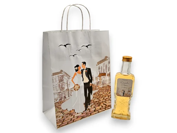 Set Marturii 212: punga+ sticla (200 ml)+capac+eticheta personalizata!