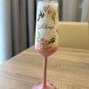 Set 2 Pahare personalizate pentru nunta(motive florale sau desene)!