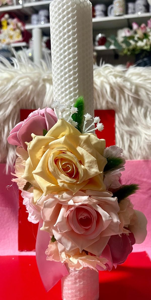 Set 2 Lumanari Nunta,Trandafiri Artificiali si Flori Artificiale de 50cm!