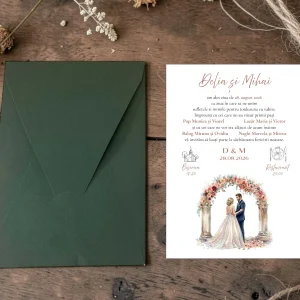 Invitatii Miri Carton Texturat M308!