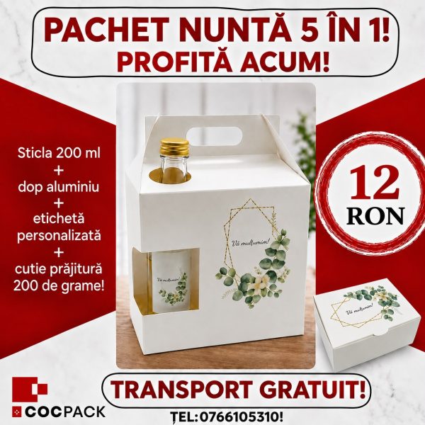 Set 5 in 1 Produse cu Motive Florale Maslin!