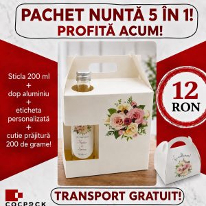 Set 5 in 1 Produse cu Motive Florale Bujori!