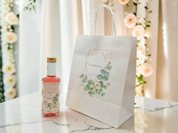 SET PUNGA NUNTA+ STICLA 200ml+DOPURI+ETICHETA PERSONALIZATA!